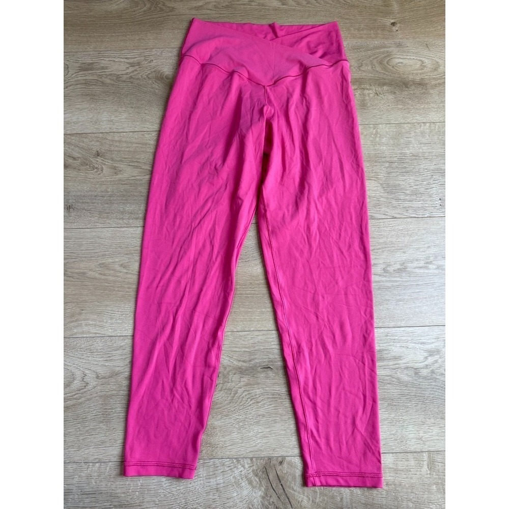 EUC OFFLINE By Aerie Real Me High Waisted 7/8 Crossover Legging PINK size L
